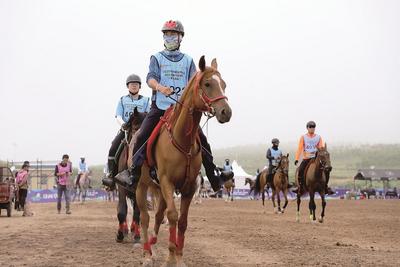 頂尖騎手策馬揚鞭達茂草原