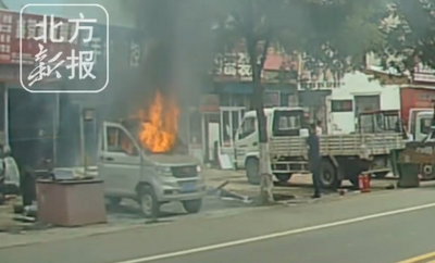 陪妻子產(chǎn)檢歸途遇貨車起火 赤峰消防員上演教科書式救援
