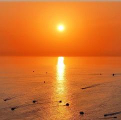 哈薩克斯坦：里海日落