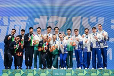 成都世運會 | “00后”當家 健美操五人操中國隊奪冠