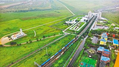 滿洲里鐵路口岸通行中歐班列超2600列