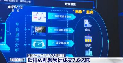 碳排放配額累計(jì)成交7.6億噸！我國碳市場建設(shè)邁入新階段
