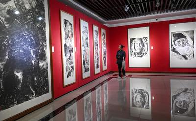 95位艺术家198幅佳作！奥林匹克美术大会巡展呼和浩特站开展
