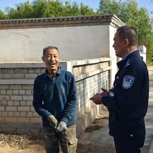 蒙海派出所開展秋季防火、防盜宣傳活動