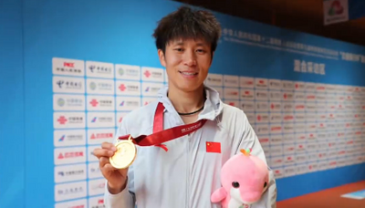 內(nèi)蒙古健兒趙強奪得全國殘?zhí)貖W會男子400米T47級決賽金牌