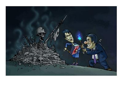 漫評：“遞火”