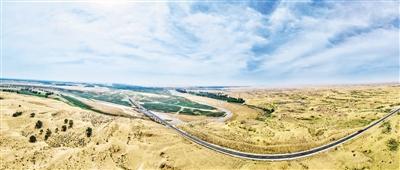 以路治沙 黃龍縛首綠脈延