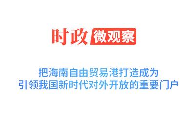 時政微觀察丨潮起海之南，奮楫再揚帆