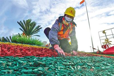 “生態(tài)彩毯”扮靚城市