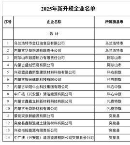 興安盟新增14家規(guī)上工業(yè)企業(yè) 壯大工業(yè)經(jīng)濟(jì)基本盤(pán)