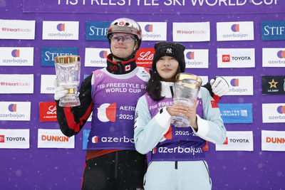 自由式滑雪空中技巧世界杯收官：李心鵬摘金，徐夢(mèng)桃、孫佳旭獲賽季總冠軍