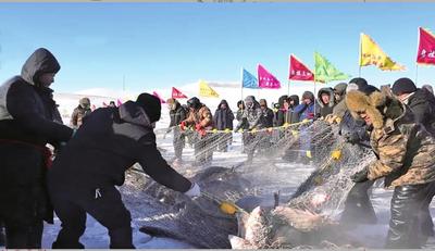 人欢鱼跃冬捕忙