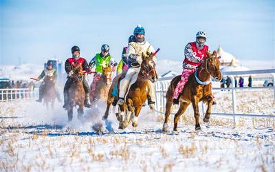 錫林浩特冬季那達(dá)慕暨蒙古馬超級聯(lián)賽開幕