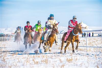錫林浩特冬季那達慕暨蒙古馬超級聯(lián)賽開幕