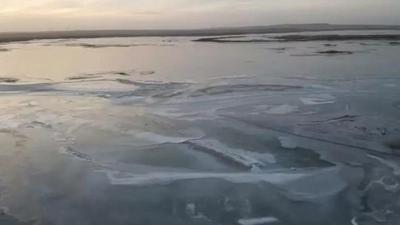 最新消息！黃河阿拉善盟段出現(xiàn)首封