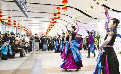 機場快閃 暖心迎客