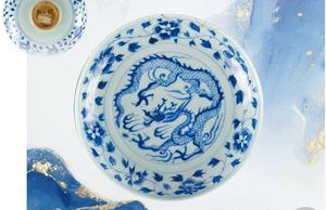 青花龙腾卷风云