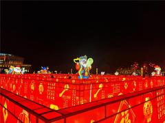 花灯亮了，乌海的年味浓了