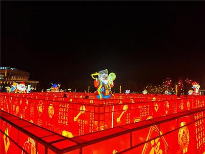 花灯亮了，乌海的年味浓了