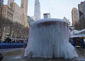 美國紐約：嚴(yán)寒天氣