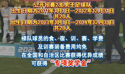 內(nèi)蒙古足球青訓(xùn)中心梯隊(duì)招募球員啦