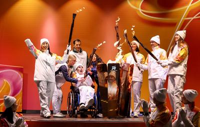 米蘭冬殘奧會(huì)火種匯集儀式在科爾蒂納舉行