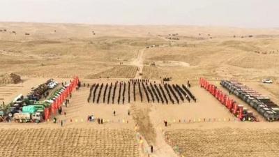 阿拉善盟2026年“防沙治沙筑屏障 黃河安瀾惠民生”防沙治沙開工儀式舉行