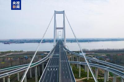 雙柳長江大橋今日正式通車 5分鐘直達武漢