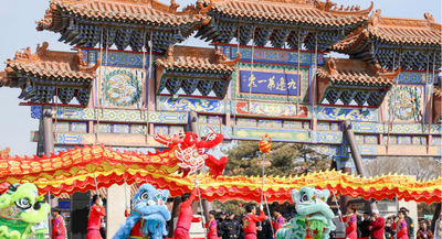 二月二龍?zhí)ь^ 塞上老街嗨翻天