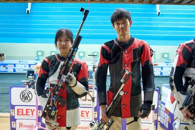 射击世界杯西班牙站：王子菲/盛李豪步枪混团摘金