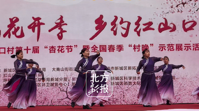 新城區(qū)紅山口村第十屆杏花節(jié)開幕了