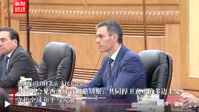 獨(dú)家視頻丨習(xí)近平會(huì)見(jiàn)西班牙首相桑切斯：共同捍衛(wèi)真正的多邊主義 守護(hù)全球和平與發(fā)展