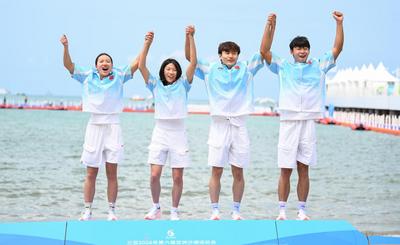 亞沙會(huì)丨全天綜合：中國(guó)隊(duì)包攬公開水域游泳三金 下屆亞沙會(huì)落戶菲律賓