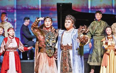 民族史詩合唱?jiǎng)　督駹枴飞涎? title=