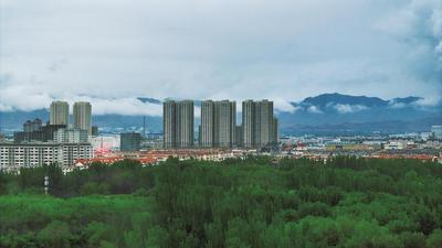 雨后鹿城 水墨盛景