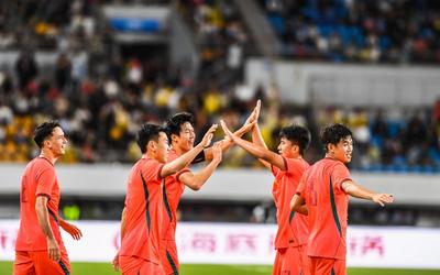 貴陽國際青年足球邀請(qǐng)賽：中國U23男足大勝塔吉克斯坦U23男足