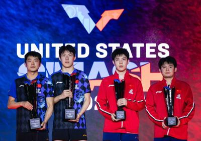 WTT美国大满贯赛：中国队男双、女双夺冠