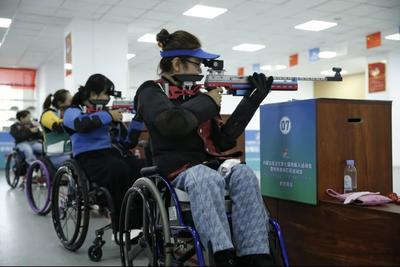 激光模拟射击枪首次亮相内蒙古自治区残运会赛场